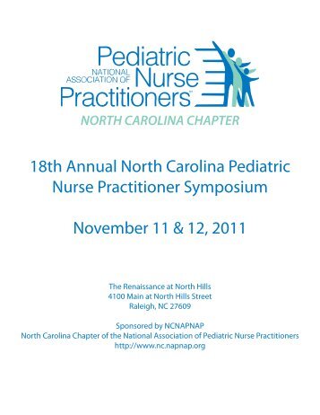 18th Annual North Carolina Pediatric Nurse Practitioner Symposium ...
