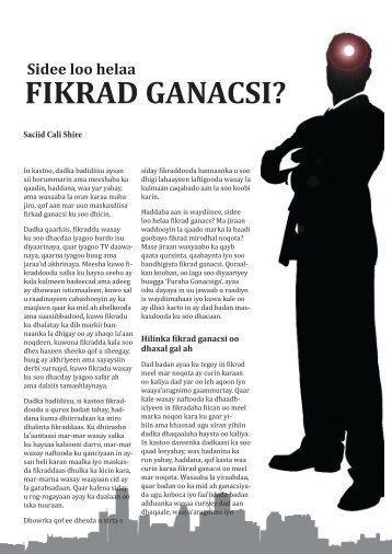 Sidee loo helaa fikrad ganacsi - Buuh Consulting