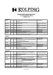 Veranstaltungsprogramm - Pfarrei Christkönig Penzberg