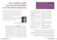 Een andere kijk op het beoordelen van brondocumenten - NVVB