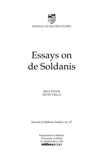 essays on de soldanis