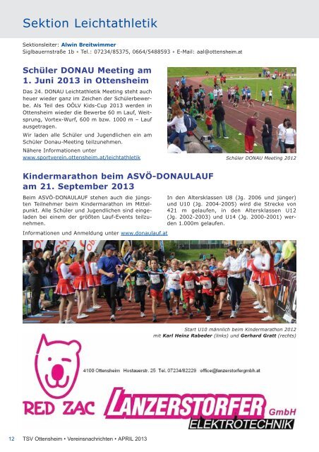 April 2013 - und Sportverein Ottensheim