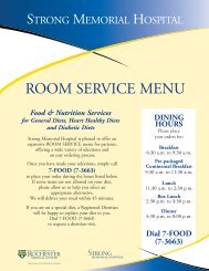 Seasons Cafe Room Service Menu Olympic Medical Center