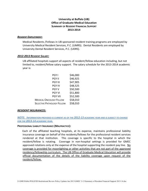 university medical resident services, p - University at Buffalo