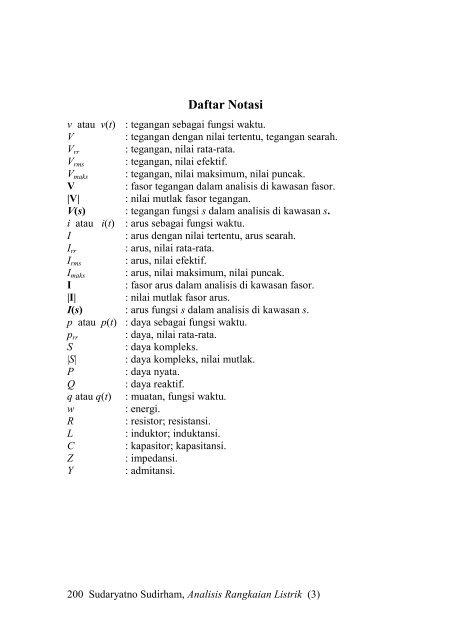 Analisis Rangkaian Elektrik