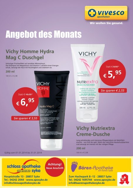 Angebot des Monats - schloss-apotheke syke