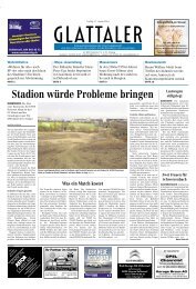 Stadion würde Probleme bringen - Zürichsee-Zeitung
