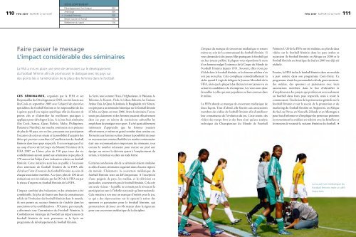 Rapport d'activité 2007 - FIFA.com