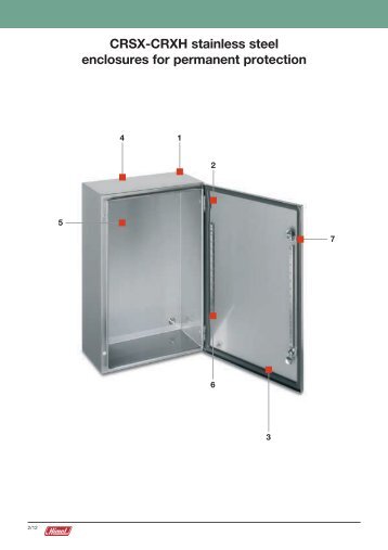 CRSX-CRXH stainless steel enclosures for permanent protection
