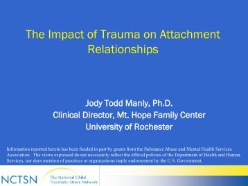The Impact of Trauma on Attachment Relationships