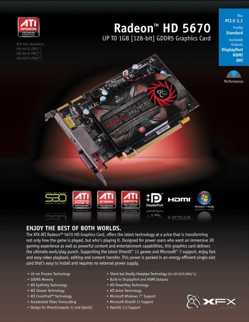 radeontM HD 5670 - PROconsult Data A/S