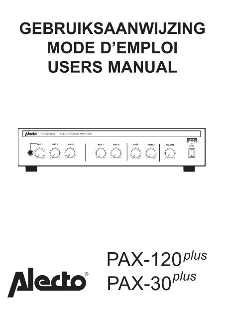 PAX-30-120+ manual.qxd - Alecto
