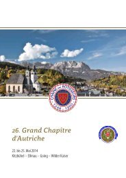 26. Grand Chapître d’Autriche