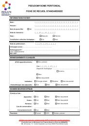 Fiche anatomo-pathologique standardisÃ©e du rÃ©seau ... - OncologiK