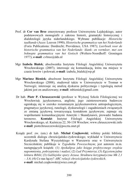 Prace komisji nauk.pdf - Instytut Filologii Angielskiej Uniwersytetu ...