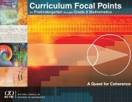 Curriculum Focal Points