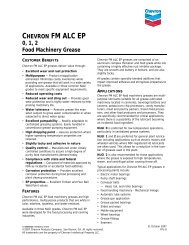 CHEVRON FM ALC EP 0, 1, 2 Food Machinery Grease