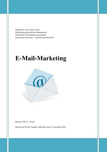 S. Lewark, E-Mail-Marketing - FakultÃƒÂ¤t fÃƒÂ¼r Wirtschaftswissenschaften ...