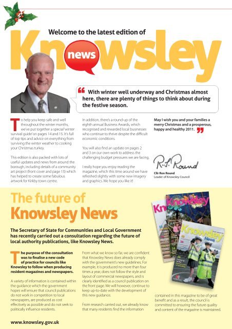 Issue 26, December 2010 (PDF, 8Mb) - Knowsley Council