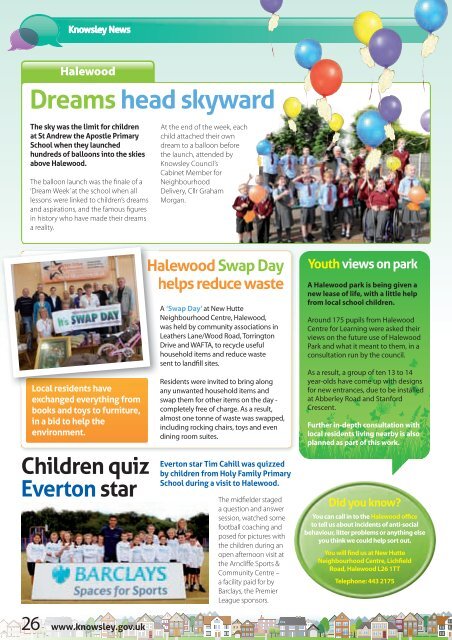 Issue 26, December 2010 (PDF, 8Mb) - Knowsley Council