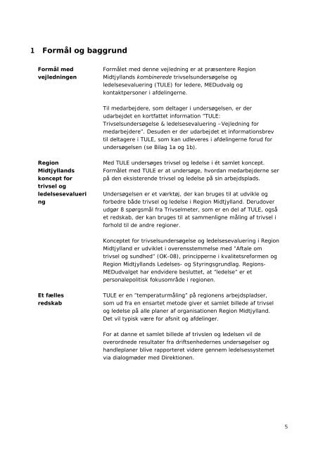 vejledning om TULE - Region Midtjylland