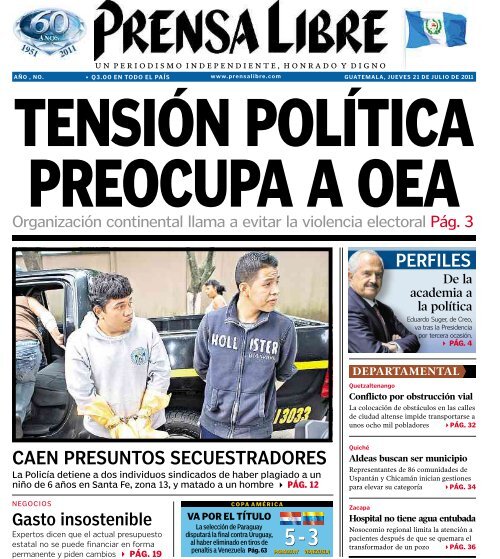 CAEN PRESUNTOS SECUESTRADORES - Prensa Libre