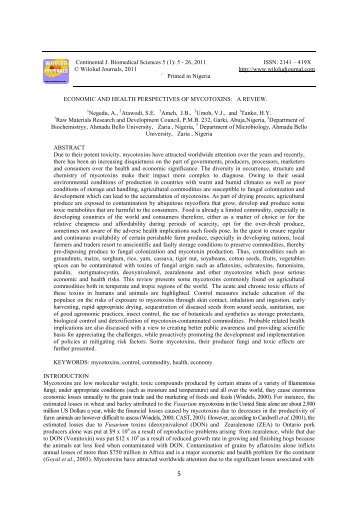 Vol 5 _1_ - Cont. J. Bio. Med. Sci. - Wilolud Journals