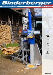 Holzspalter - Binderberger