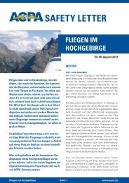 FLiEgEn im HocHgEbiRgE - AOPA - Germany