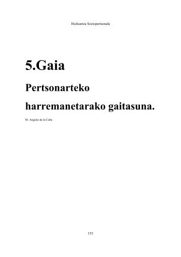 Pertsonarteko harremanetarako gaitasuna