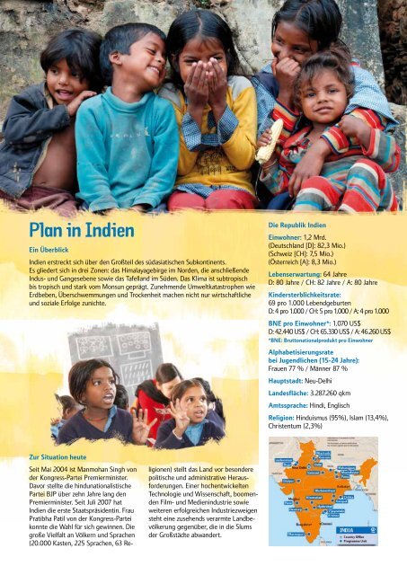 Plan in Indien - Plan Deutschland