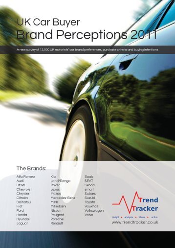 UK Car Buyer Brand Perceptions 2011 - Trend Tracker