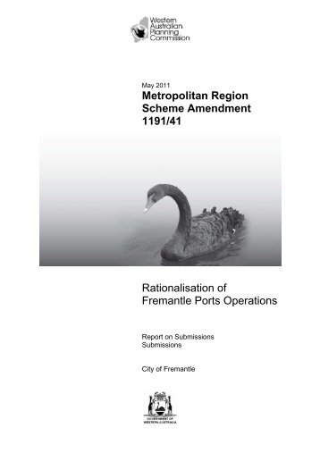 Rationalisation of Fremantle Ports Operations - Western Australian ...