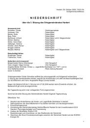 Niederschrift der 3. Sitzung des Gemeinderates am 08.10 ... - Hardert