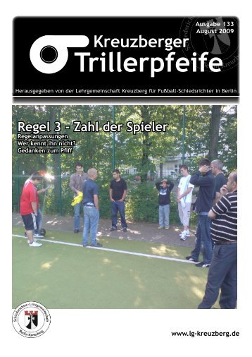 Regel 3 - Zahl der Spieler - LG Kreuzberg