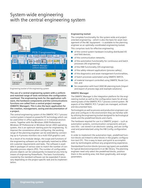 SIMATIC PCS 7 process control system