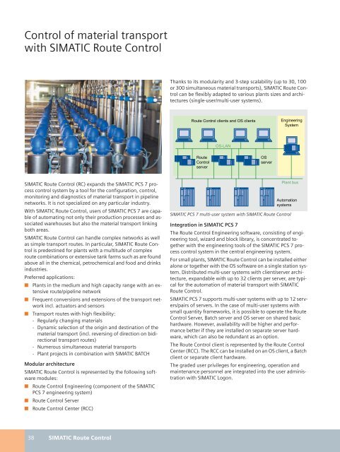 SIMATIC PCS 7 process control system