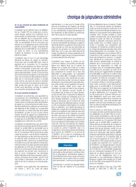 jurisprudence administrative - Gestion et Finances Publiques La revue