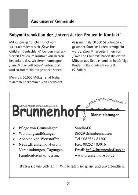 Gemeindebrief - Evangelisch-Lutherische Christuskirchengemeinde ...