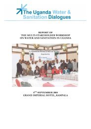 report of the multi-stakeholder workshop on water and sanitation in ...