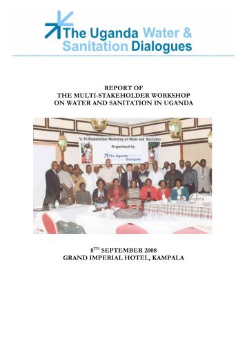 report of the multi-stakeholder workshop on water and sanitation in ...