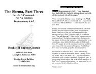 The Shema, Part 3 Love Is A Command, Not An ... - Bibleteacher.org