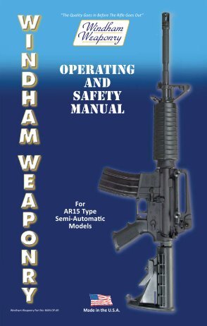 operating and safety manual - Academy Sports + Outdoors