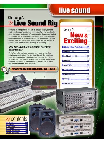 Live Sound Rig Exciting - medialink - Sweetwater.com