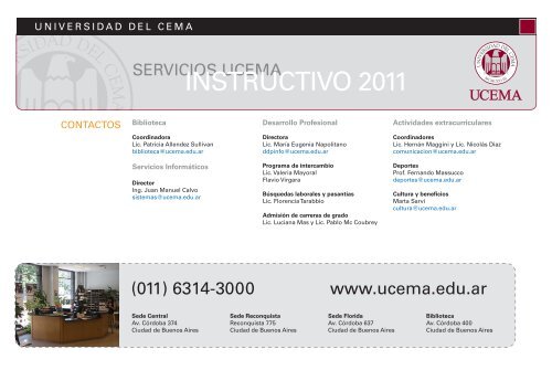 Instructivo 2011 - Universidad del CEMA