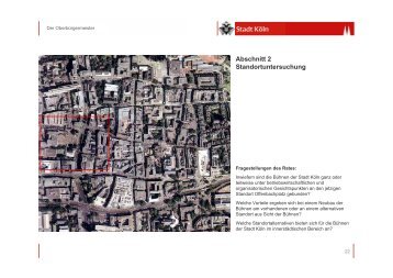 Abschnitt 2: Standortuntersuchung, S. 22-43 - Koelnarchitektur.de