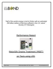 GHG mitigation Project - Performance Report Engine Treatment on Taxis using LPG.