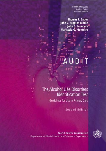 The Alcohol Use Disorders Identification Test (World ... - Workinfo.com