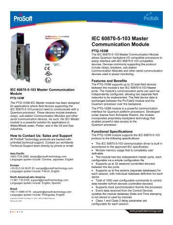 IEC 60870-5-103 Master Communication Module - Collaborative ...