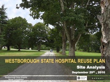 westborough state hospital reuse plan - Crossroads of New England